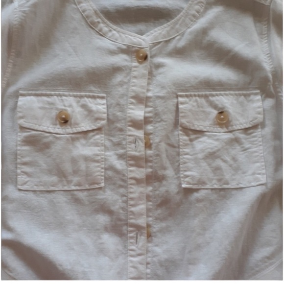 🌺LIZ CLAIBORNE Linen Blend Button Jacket Size Large🌺 - Picture 2 of 6